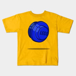 Blue LEGO Stud Kids T-Shirt